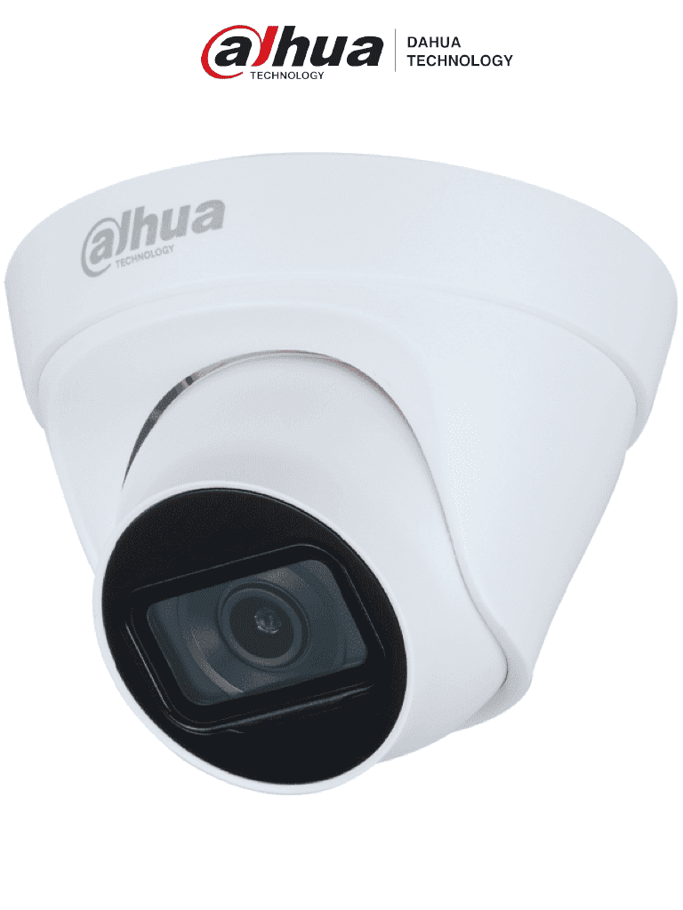 Imagen de DAHUA DH-IPC-HDW1230T1P-A-0280B-S6 - Cámara IP Domo 2MP con lente de 2.8 mm y ángulo de visión de 102 grados, micrófono integrado, IR de 30m, IP67, PoE, DWDR/