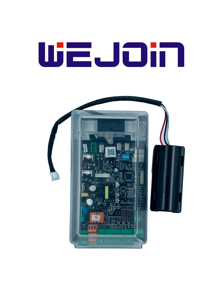 Imagen de WEJOIN WJBGMBLACK - Panel de control para barrera / Logica digital de control / Contactos UP DOWN /  RS485 / Incluye capacitor