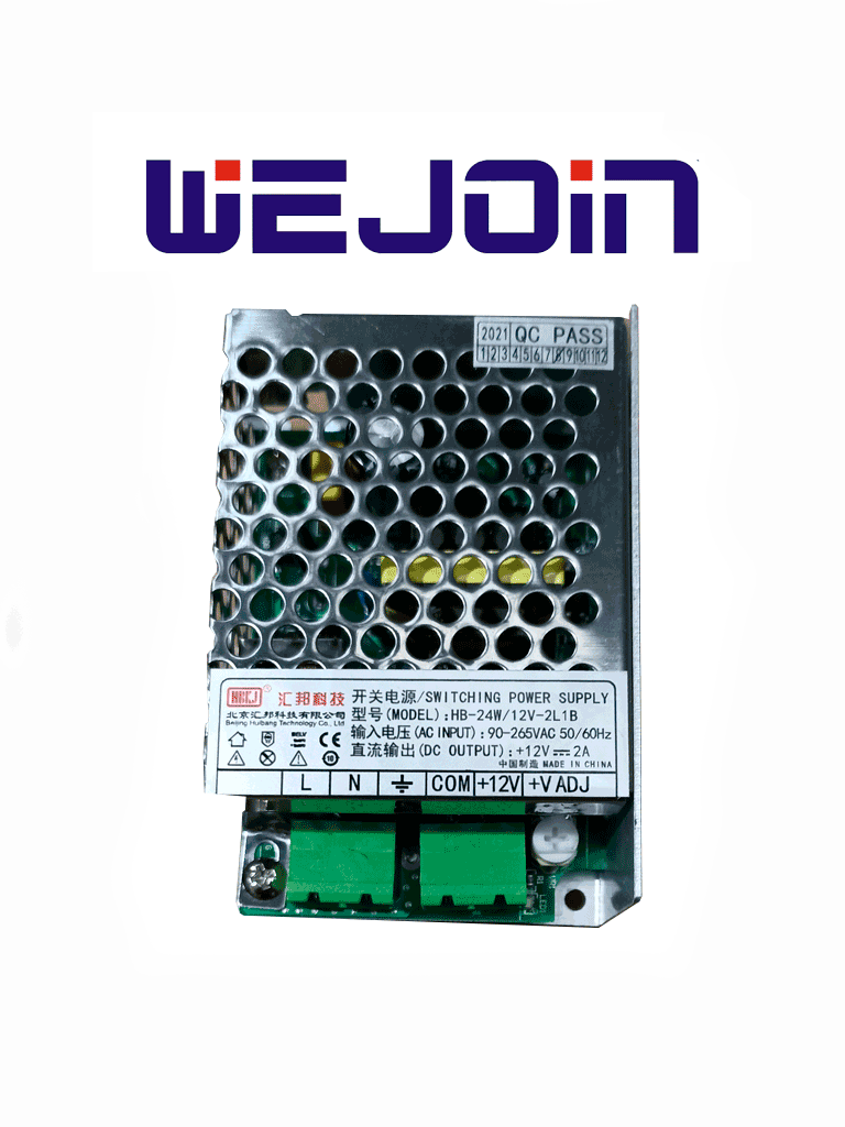 Imagen de WEJOIN WJBPS02 - FUENTE DE VOLTAJE PARA ALIMENTACION DE LEDS EN BARRERA VEHICULAR