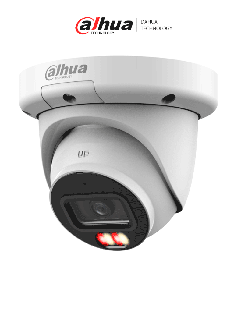 Imagen de DAHUA DH-IPC-HDW3449QM-S-IL  - Cámara IP Domo de 4 Megapíxeles con Iluminador dual/ WizSense/ Lente de 2.8mm/ 102 Grados de Apertura/ Microfono Integrado/ IR de 50 Metros/ SMD 4.0/ AI SSA/ H.265+/ Ranura para MicroSD/ WDR Real de 120 dB/