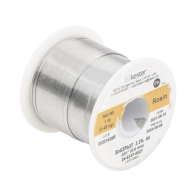 Rollo de Soldadura de 63% Sn y 37% Pb de 0.031" con 454 gr.