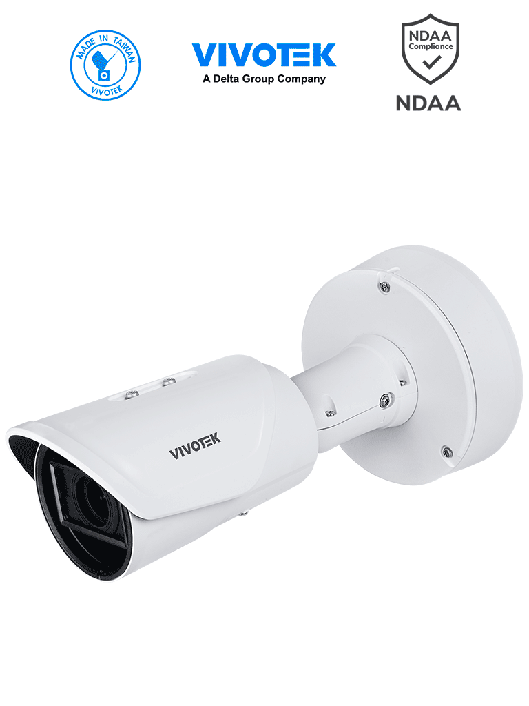 Imagen de VIVOTEK IB9365-EHTV-v2 - Cámara IP bullet exterior 2 MP, 60fps, lente varifocal motorizado 4-9mm, Smart IR III 50m, WDR Pro II, SNV II, IP67, IK10, NEMA 4x, Smart VCA, Deep Search, ciberseguridad Trend Micro, NDAA y ONVIF.