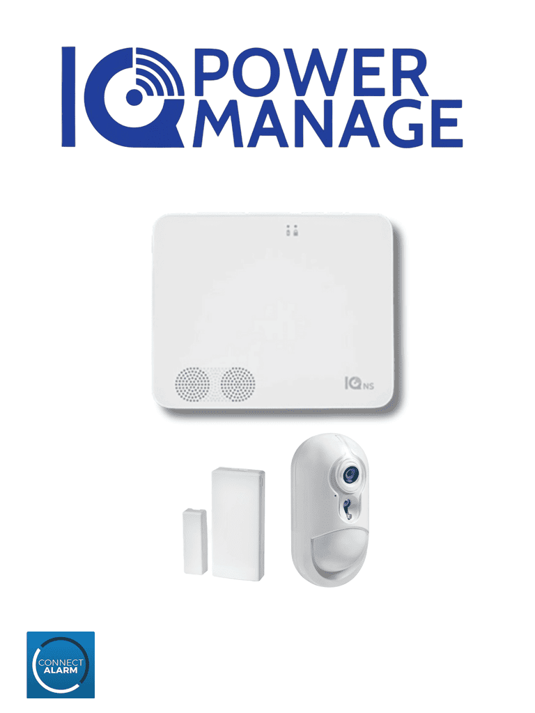 Imagen de QOLSYS IQ4NS PM PACK VERIFICACION - Paquete que contiene Sistema de Alarma IQ4 NS autocontenido sin pantalla, 1 sensor magnético inalámbrico PG9303 y Detector de Movimiento con Cámara de fotogramas Inalámbrico PG9934P.