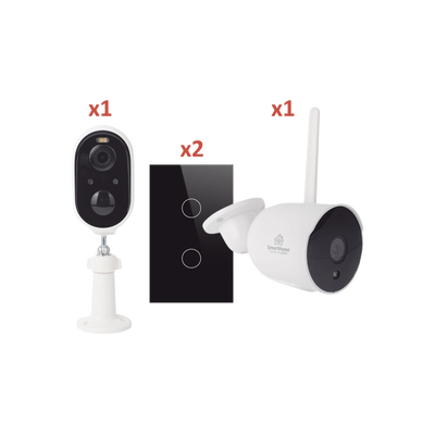(Wifi) KIT 2 camaras Wifi y 2 apagadores inteligentes Wifi