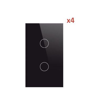 (Wifi) KIT 4 apagadores dobles inteligentes Wifi compatibles con Alexa y GoogleHome