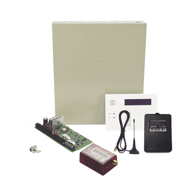 (2 Años 4GLTEM/5G ILIMITADO INCLUIDO)  Kit Vista48LA con comunicador 4GLTEM/5G MN01, Teclado, Gabinete y Transformador