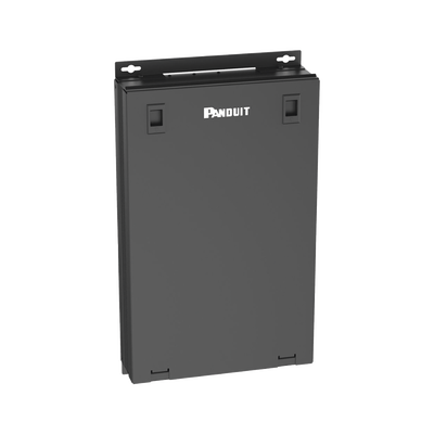 Punto de Consolidación Para 48 Puertos, Con Espacio para 2 UR , Instalación en Piso, Pared o Techo, Fabricado en Acero, Color Negro