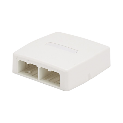 Caja de Montaje en Superficie, Para 4 Módulos Mini-Com, Color Blanco Mate