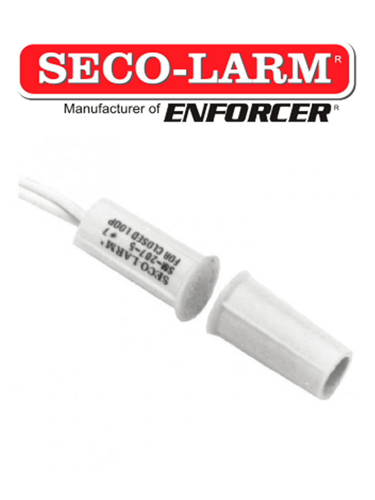 Imagen de Seco-Larm SM2075QW - Contacto magnetico BLANCO Gap 3/4 de EMBUTIDO Tipo Taquete Compatible paneles DSC / RISCO / BOSCH