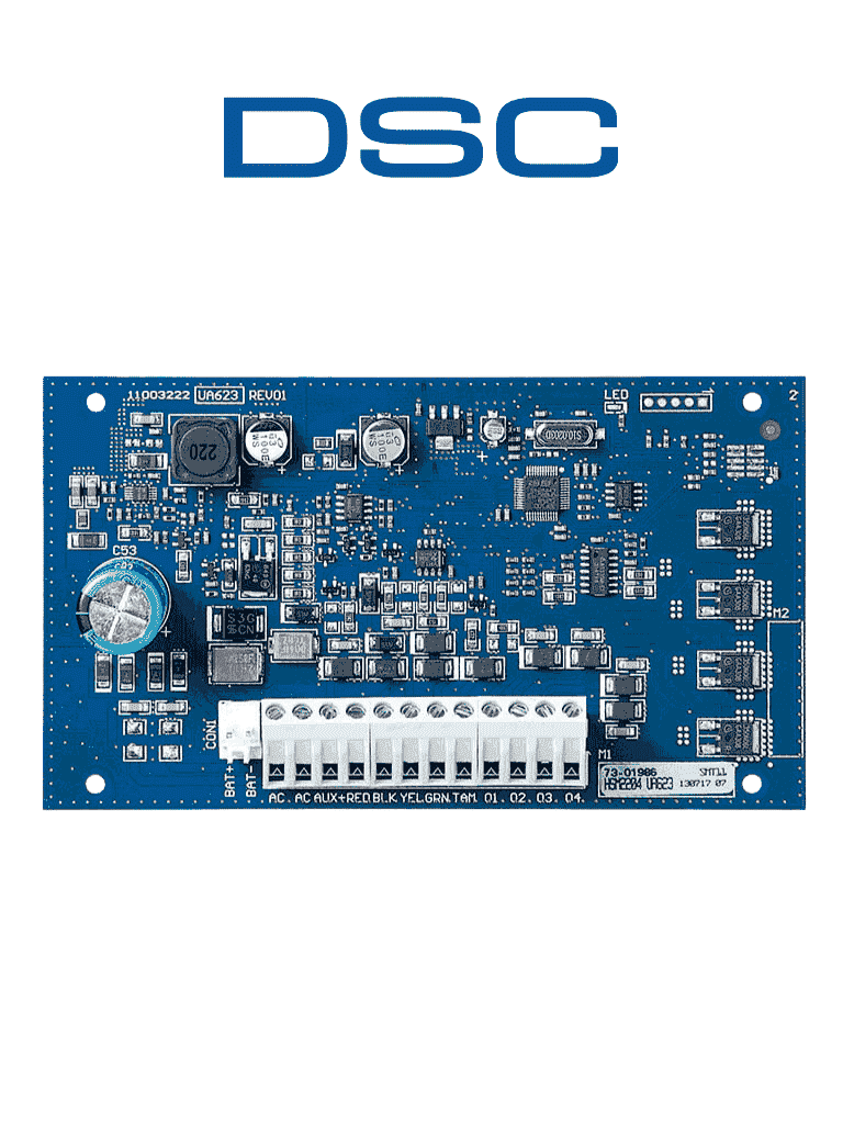 Imagen de DSC HSM2204 - Módulo Fuente con 4 Salidas Programables de Alta Corriente compatible con panel NEO, PRO