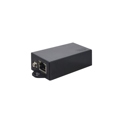 Inyector PoE 30W / PoE 802.3 af/at / 48V / Conexión plug and play / Alcance de hasta 100 metros / Aplicaciones CCTV