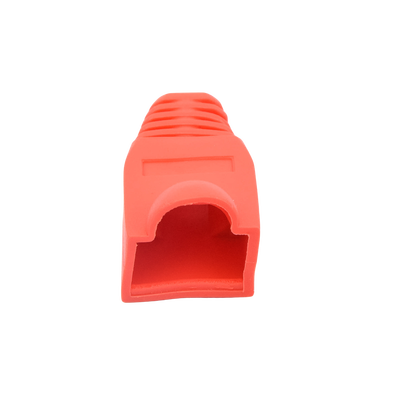 Bota Plástica para protección de Plug RJ45, Color Rojo