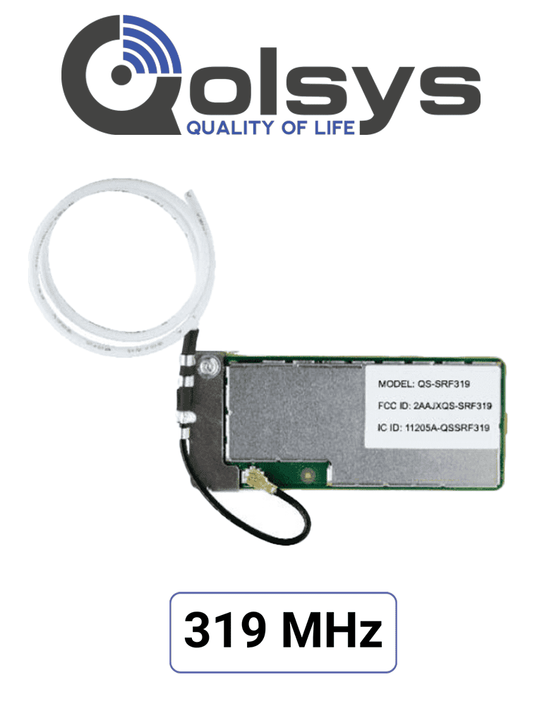 Imagen de Qolsys IQCard 319 MHz -  Permite retomar instalaciones que utilizan sensores en 319MHz y actualizar el sistema con los nuevos paneles IQ panel de 4ta generación