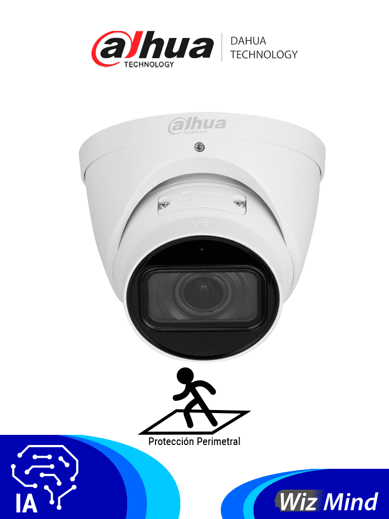 Imagen de DAHUA DH-IPC-HDW5541TP-ZE-27135-S3 Cámara Domo de 5 MP/ WizMind/ Eyeball/ Lente Motorizado de 2.7 a 13.5 mm/ Ir de 40 m/ H.265+/ Inteligencia Artificial/ Metadatos/ Detección de Rostros/ ePoE/ SMD 3.0/ IP67/ Ranura para MicroSD/ Acupik