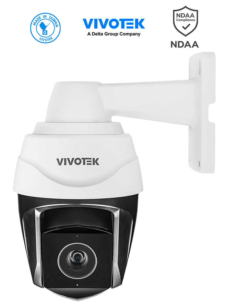 Imagen de VIVOTEK SD9384-EHL - Cámara IP PTZ Exterior 5 MP con Zoom Óptico 30x, Smart IR 200m y Tracking, Protección Nema4X/IP66/IK10, EIS, WDR Pro con ciberseguridad Trend Micro, Camera Link y certificado NDAA, ONVIF, Deep Search