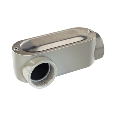 Caja Oval Roscada tipo LR de 1" (25.4 mm) / Incluye tapa y tornillos.