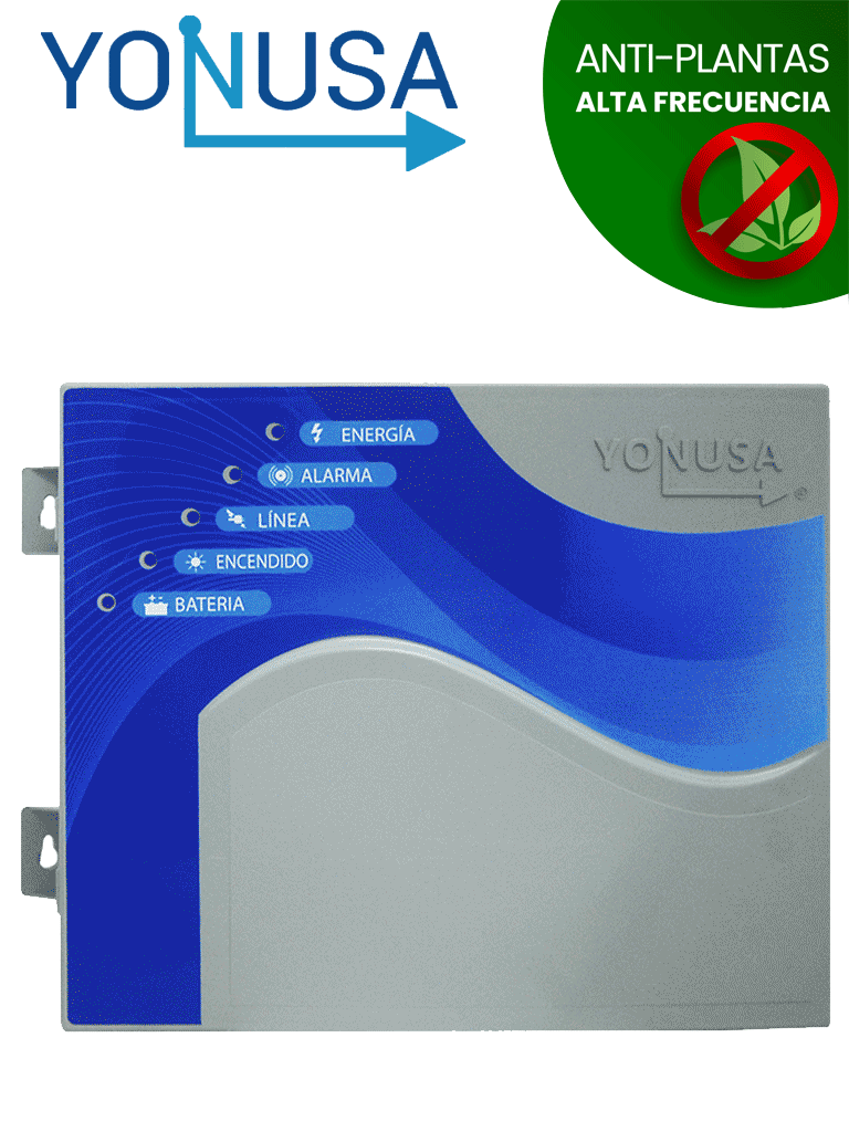 Imagen de YONUSA EY10000127AF - Energizador de Alta Frecuencia para Cerco Eléctrico 10,000 V, Cobertura de hasta 10,000 metros Lineales (o 2,000 metros en 5 Líneas), Incluye Interfaz con 2 Zonas Cableadas y Soporta Módulo WiFi