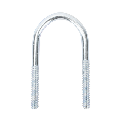Abrazadera tipo U de 1/2", con acabado Electro Zinc, no incluye tuercas y arandelas