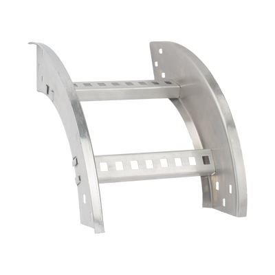 Curva Vertical Exterior de Aluminio de 90° Perfil Z / Peralte 3 1/4" / Ancho 12" / Radio 8" / Incluye Tornillería (CHVE90EZ314R8X12AK)