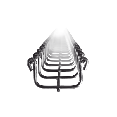 Charola Tipo Malla 33/50 mm, Acabado Electro Zinc, Hasta 26 Cables Cat6, Tramo de 3 Metros