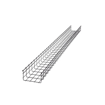 Charola Tipo Malla 105/200 mm, Acabado Electro Zinc, Hasta 334 Cables Cat6, Tramo de 3 Metros