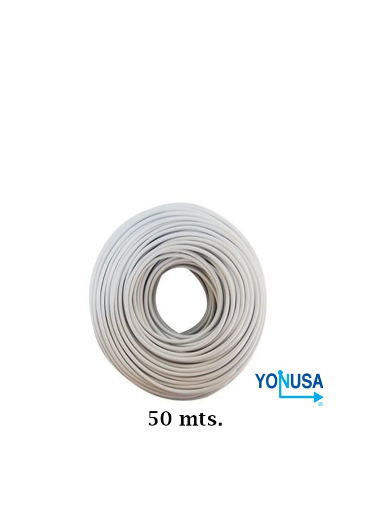 Imagen de YONUSA CDA50 - Bobina de cable bujía con doble aislado de 50 mts para uso en cercas eléctricas con energizadores Yonusa/ calibre 22 AWG especial indicado para soportar de 10,000 a 12,000 V