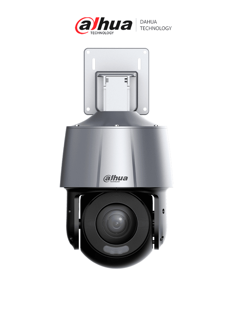 Imagen de DAHUA SD3A400-GN-A-PV - Camara IP PT de 4 Megapixeles Full Color/ Disuasión Activa/  Lente Fijo/ Luz Blanca de 30 Metros/ IR de 30 Metros/ H.265+/ Ranura MicroSD/ Audio Bidireccional con Altavoz Integrado/ IP66/ PoE/