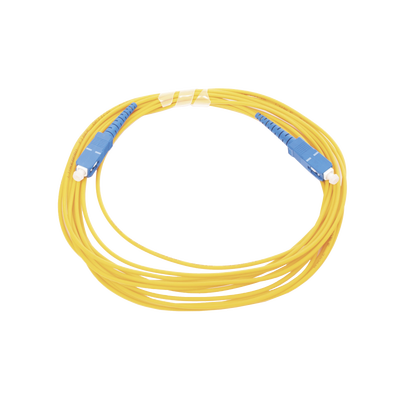 Jumper de Fibra Óptica Monomodo SC/UPC - SC/UPC Simplex, color amarillo, 5 metros