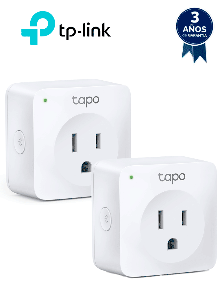 Imagen de TP-LINK - Tapo P100(2-pack) - Mini enchufe Wi-Fi inteligente de ahorro energético (2 piezas)