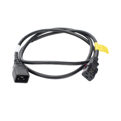 Cable de Alimentación Eléctrica Con Bloqueo de Seguridad, de IEC C19 a IEC C20, 1.8 Metros de Largo, Color Negro, 1 Pieza