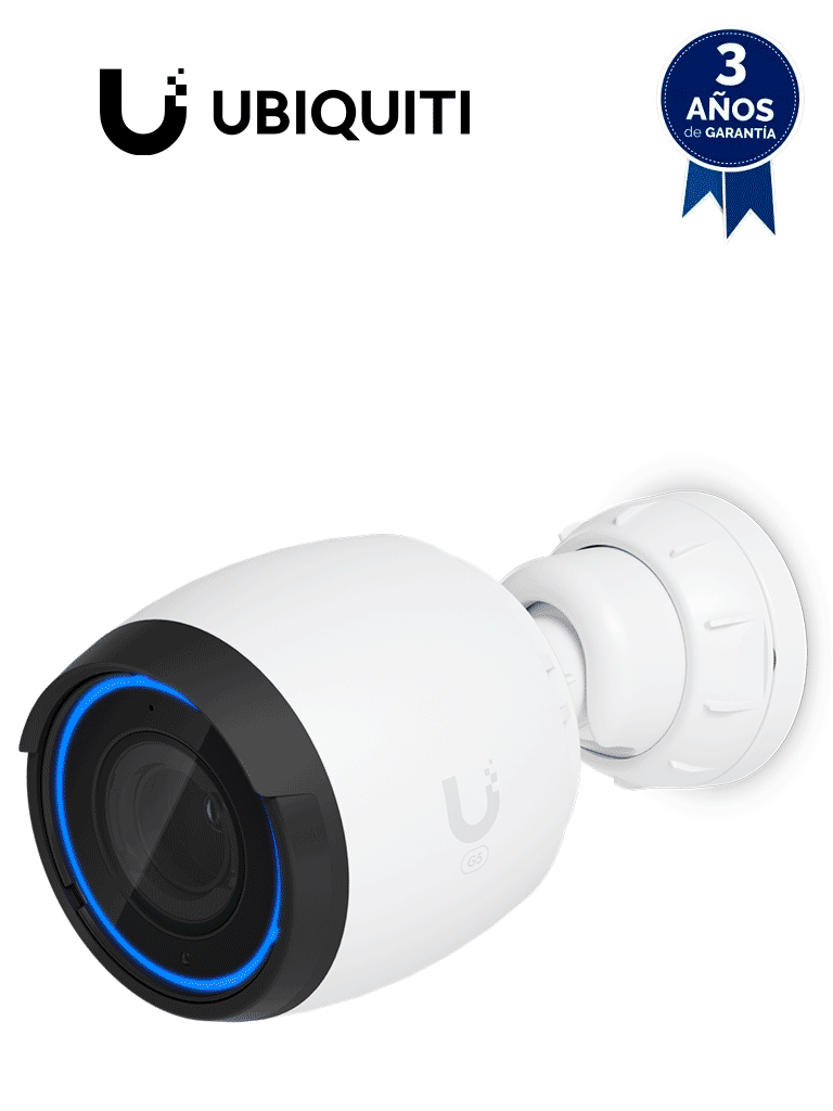 Imagen de Ubiquiti UVC-G5-PRO - Cámara IP bullet 4K/ Zoom óptico de 3X/ Visión nocturna de hasta 25m/ Detección de eventos/ Alimentación PoE/ Micrófono integrado/ Administrable a través de UniFi Protect