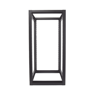 Rack Estándar 19" de 4 Postes, Acero, 24 Unidades, Profundidad Ajustable.