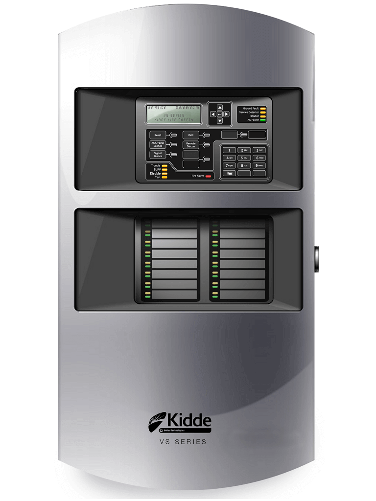 Imagen de KIDDE F_VS4GSP - Panel Incendio Inteligente / color Gris / un Lazo SLC de Clase A ó Clase B / Hasta 250 Dispositivos Direccionables