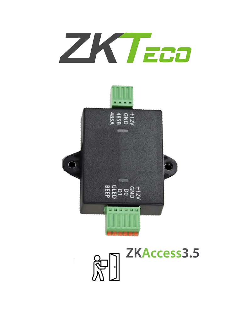 Imagen de ZKTECO WR485 - Convertidor de Conexión RS485 a Wiegand / Compatible con Panel de Control de Acceso C2260