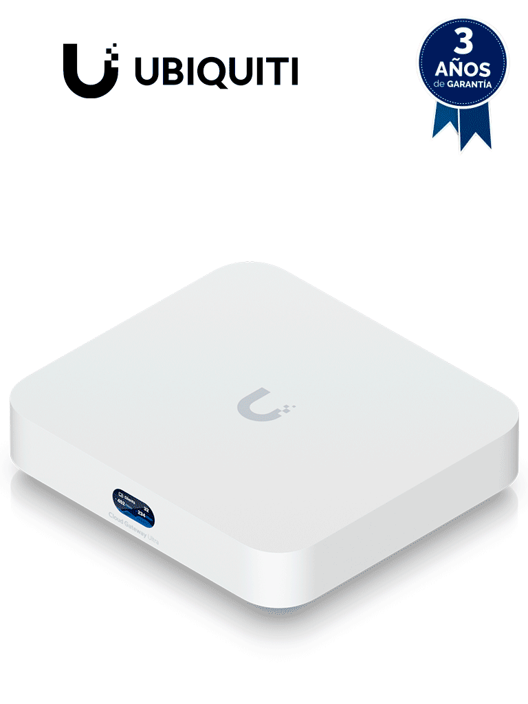 Imagen de UBIQUITI UCG-ULTRA - UniFi Cloud Gateway, Router multiWAN para balanceo/failover , Integra UniFi Network para administrar hasta 30 dispositivos UniFi, (1) puerto WAN 1/2.5 GbE y (4) puertos LAN GbE