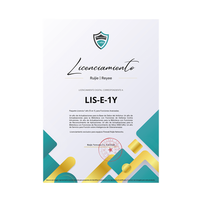 Paquete Licencia 1 año  (5 en 1), para Funciones Avanzadas Firewall modelo Z3200 series