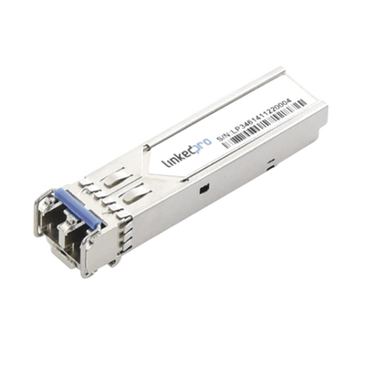 Transceptor Óptico Industrial SFP (Mini-Gbic) / Monomodo 1310 nm / 1.25 Gbps / 1000BASE / Conectores LC/UPC Dúplex / DDM / Hasta 3 km