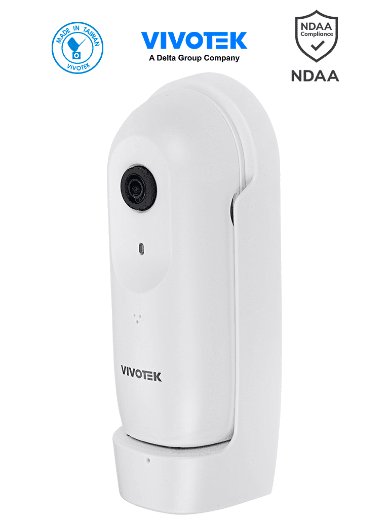 Imagen de VIVOTEK CC9160-H - Cámara IP Panorámica para interior, 2 MP, WDR Pro, Visión 180º, Ciberseguridad Trend Micro, Smart Stream III, Micrófono Integrado, Visión SNV, Conectores DI/DO, ONVIF