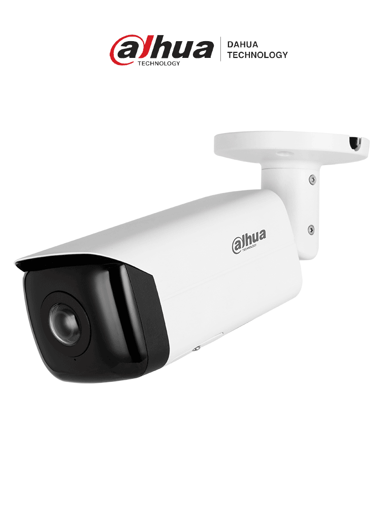 Imagen de DAHUA IPC-HFW3441T-AS-P Cámara IP bullet panorámica 4 MP, lente 2.1 mm, ángulo 180°, IR 20 m, IA WizSense, detección de movimiento inteligente, protección perimetral, Starlight, PoE, WDR, H.265+, IP67, micrófono, E/S alarma.