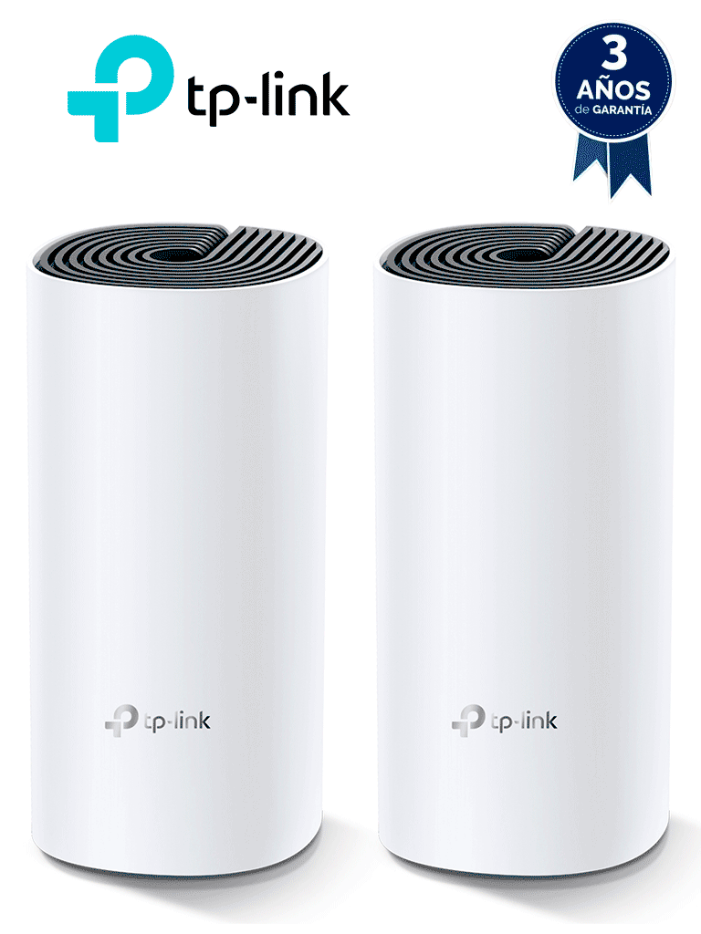 Imagen de TP-LINK DECO M4 (2-Pack) -  Kit de 2 routers inalámbricos MESH para interior y hogar de doble banda Wi-Fi 5 AC1200 Mbps, con 2 puertos Gigabit WAN/LAN, 2 antenas internas y administración mediante la app Deco (iOS, Android). (2 piezas)