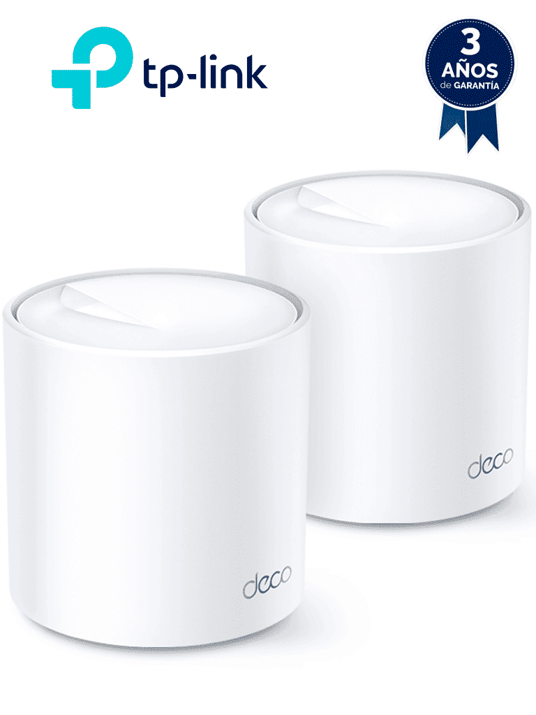 Imagen de TP-LINK DECO X20 (2-Pack) - Sistema Wi-Fi 6 Mesh AX1800 , velocidad de hasta 1,800 Mbps, 1,201 Mbps en 5 GHz y 574 Mbps en 2.4 GHz , OFDMA y MU-MIMO , Red unificada , TP-Link HomeCare.