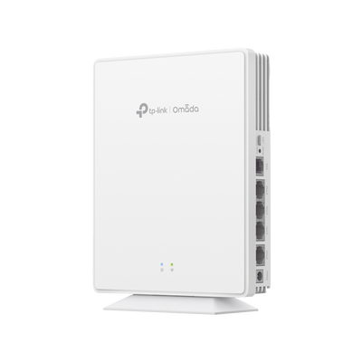 Punto de Acceso GPON Omada / WiFi 6 AX1800 / 1 puerto GPON / 1 Puerto FXS / 4 Puertos 10/100/1000 RJ45 / Wi-Fi 6 AX1800 / Mesh Omada / Configuración por Controlador o Stand-Alone / Para Montaje en Escritorio-Pared