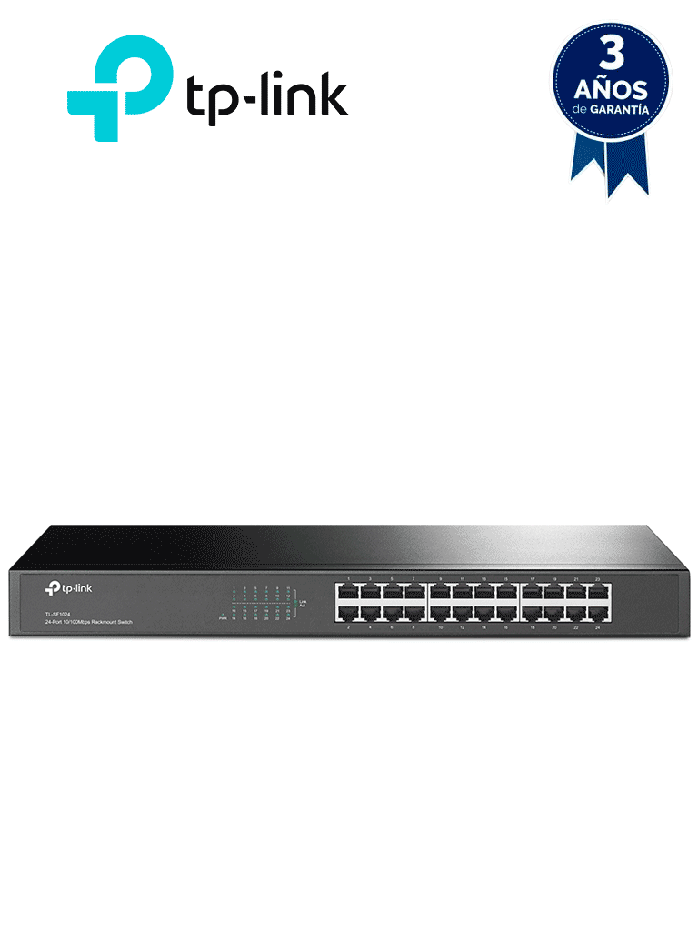 Imagen de TP-LINK TL-SF1024 - Switch no administrable de 24 puertos 10/100 Mbps para montaje en rack