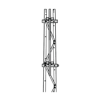 Mástil 2-3/8" x 1.8 m para Montaje en Cara de Torre Super Titan Secciones 3 a 7.