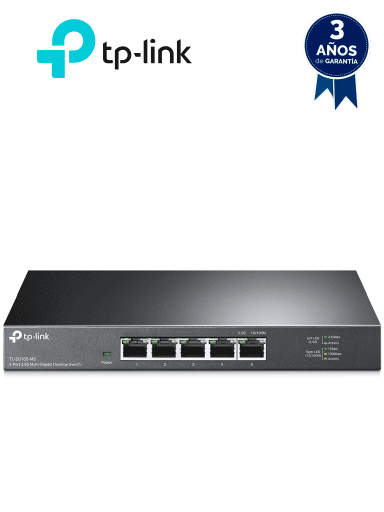 Imagen de TP-LINK - TL-SG105-M2 - Switch Para Escritorio con 5 Puertos 2.5 Gbpss