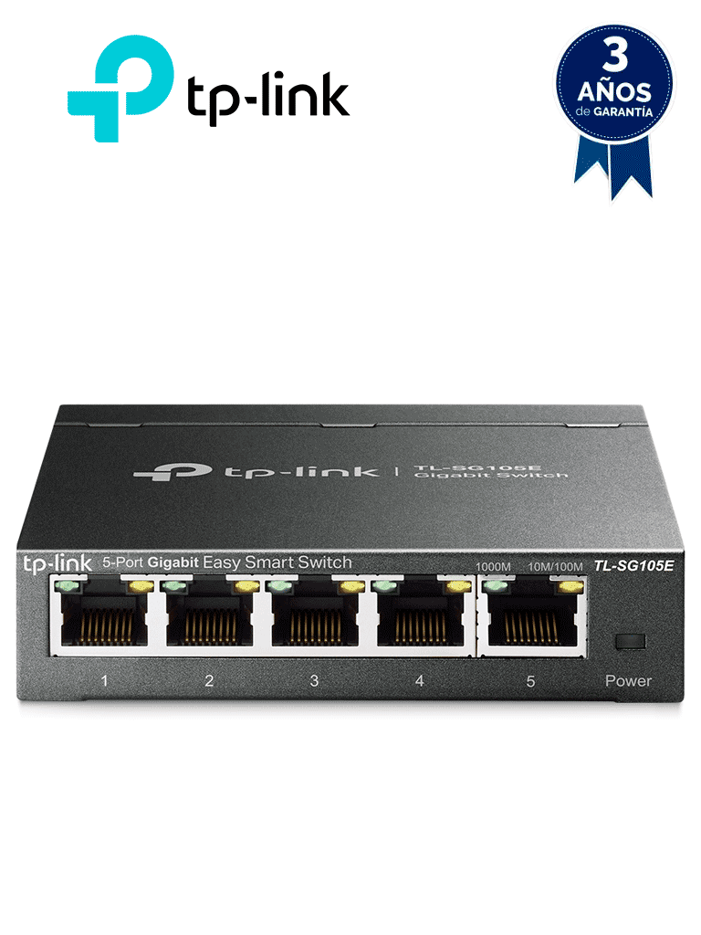 Imagen de TP-LINK - TL-SG105E - Switch 5 puertos Gigabit RJ45