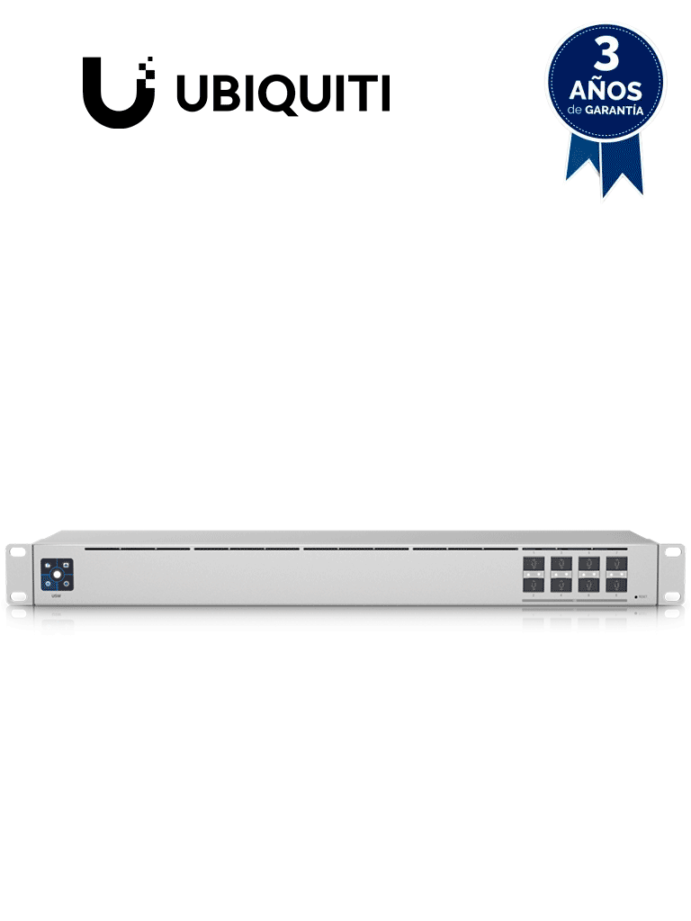 Imagen de UBIQUITI USW-AGGREGATION - UniFi Switch Aggregation, administrable capa 2, 8 puertos SFP+ de 10G , Refrigeración silenciosa y sin ventilador.