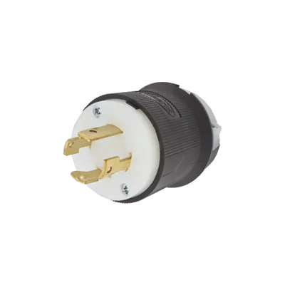 Clavija con Bloqueo de Media Vuelta Industrial 30 A 250 V CA / 3 Polos 4 Hilos / Nema L15-30P.