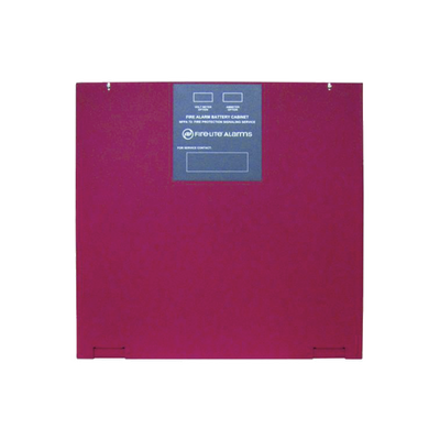 Gabinete para dos baterías de respaldo de 26 AH. Para aplicaciones en sistemas de detección de incendio (FAS).