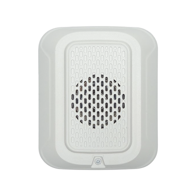 Sirena de Baja Frecuencia / Montaje en Pared / 12 o 24 Vcd / Color Blanco